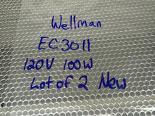 Load image into Gallery viewer, Wellman EC3011 Heater Cartridges 120V 100W With Leads New Old Stock (Lot of 2)
