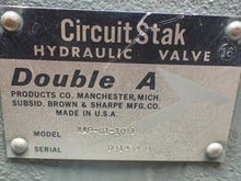 Load image into Gallery viewer, Double A WAP-01-10B1 Circuit Stak Hydraulic Valve & YF-01-10A3 & XFQ-01-C-12D2