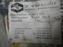 Load image into Gallery viewer, TPC Wire & Cable 83400 Rev B 4P Male Receptacle Super-Trex New In Bag
