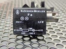 Load image into Gallery viewer, Klock Moeller (6) Pilot Light Bases (5) Red & (1) White Lens & (1) Green Button