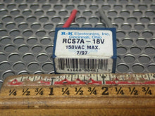 Load image into Gallery viewer, R-K Electronics RCS7A-18V Surge Suppressors 150VAC Max Used (Lot of 3) See Pics