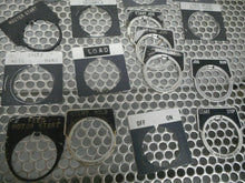 Load image into Gallery viewer, Pushbutton Switch Legend Name Plates Used (Mixed Lot Of 46 Plates)