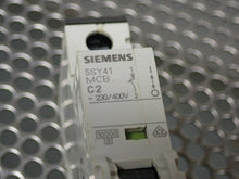Load image into Gallery viewer, Siemens 5SY41 MCB C2 Circuit Breaker 2A 230/400V 1 Pole Used With Warranty