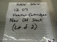 Load image into Gallery viewer, 220V 300W 12 07 Heater Cartridges See Pictures For Specs New No Box (Lot of 2)