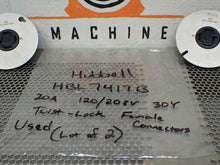 Load image into Gallery viewer, Hubbell HBL7417B 20A 120/208V 30Y Twist-Lock Female Connectors Used (Lot of 2)