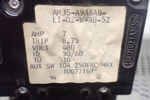 Load image into Gallery viewer, Heinemann AM3S-A9A8A8-LI-02-W-AB-52 7A 8.75A Trip Circuit Breaker 480V 50/60Hz