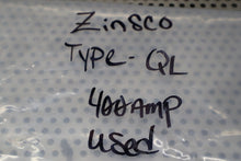 Load image into Gallery viewer, ZINSCO Type QL 400Amp Circuit Breaker 240VAC 2-Pole Used Warranty See All Pics