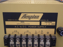 Load image into Gallery viewer, ACOPIAN U24Y2300-230 Power Supply Fuse Rating 5A 250V Used Warranty See All Pics