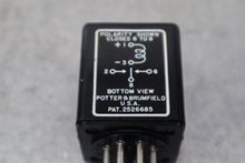 Load image into Gallery viewer, Potter & Brumfield MDP-1001 Relay 6 Ohms Per Coil 8-Pin New Old Stock