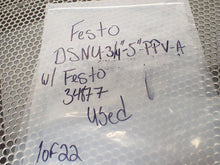 Load image into Gallery viewer, Festo DSNU-3/4"-5"-PPV-A Pneumatic Cylinder w/ FESTO 34877 Check Valve USED