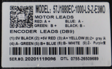 Load image into Gallery viewer, 57J1880EC-1000-LS-Z-E3MO Motor W/ Accurate Planetary Gearbox CPF60-10-S2 Used