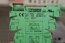 Load image into Gallery viewer, Phoenix Contact PLC-BSC-24DC/21 Base W/ 2961105 Relay Used (Lot of 3)