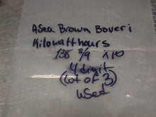 Load image into Gallery viewer, ABB Rr 138 8/9 X10 Kilowatt Hours Meters Used With Warranty (Lot of 3) See Pics