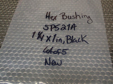 Load image into Gallery viewer, Hex Bushing 5P521A 1-1/4x1" Black New Old Stock (Lot of 5) See All Pictures