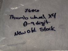 Load image into Gallery viewer, 7606 4-Digit Thumbwheel Switch X4 #0-9 New Old Stock