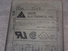 Load image into Gallery viewer, Delta 03DRDW3 EMI Filter 115/250V 3A 50/60Hz New Old Stock (Lot of 3)