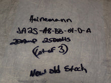 Load image into Gallery viewer, Heinemann JA2S-A8-BB-01-D-A 20A 250V Circuit Breakers New Old Stock (Lot of 3)
