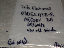 Load image into Gallery viewer, Delta Electronics 03DEEG3B-R EMI Filters 115/250V 3A 50/60Hz New (Lot of 6)