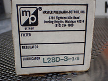 Load image into Gallery viewer, Master Pneumatic L28D-3 3/8 Lubricator 150PSI 125F New Old Stock