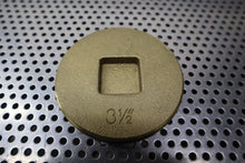 Load image into Gallery viewer, 3-1/2" Brass Drain Cover Plugs New Old Stock (Lot of 3) See All Pictures