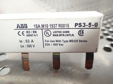 Load image into Gallery viewer, ABB 1SA M10 1937 R0015 PS3-5-0 Bus Bar 63A 600V Used With Warranty