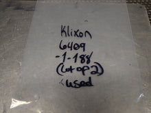 Load image into Gallery viewer, Klixon 6409-1-188 Relays Used With Warranty (Lot of 2) See All Pictures