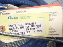Load image into Gallery viewer, Nordson 8503591 Hot Melt Glue Head 240V 147W W/ 274796 Hose 16Ft 240V 504W Used