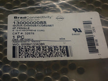 Load image into Gallery viewer, Brad Connectivity 1300000088 Quick Change Cordset 4P Female 6' New Old Stock