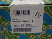 Load image into Gallery viewer, Phoenix Contact VIP-2/SC/PDM-2/16 Terminal Block Interface Modules (Lot of 2)