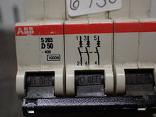 Load image into Gallery viewer, ABB S283 D50 Circuit Breaker 3 Pole Used With Warranty See All Pictures