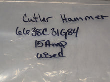 Load image into Gallery viewer, Cutler-Hammer FDB3015L 6638C31G84 15A 600VAC 250VDC 3Pole Circuit Breaker Used