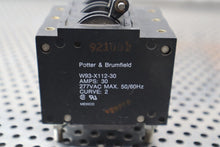 Load image into Gallery viewer, Potter & Brumfield W93-X112-30 30A 277VAC 3-Pole Circuit Breakers New (Lot of 2)