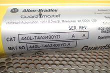 Load image into Gallery viewer, Allen Bradley 440L-T4A3400YD Ser A Rev A Light Curtain Transmitter See All Pics