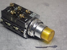 Load image into Gallery viewer, Cutler-Hammer Illuminated Pushbutton 120V With 10250T/91000T Contact Blocks Used