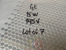 Load image into Gallery viewer, General Electric 15W 145V Light Bulbs New Old Stock (Lot of 7) See All Pictures