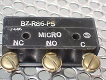 Load image into Gallery viewer, Micro Switch BZ-R86-P5 Limit Switches 15A 125, 250 Or 480VAC Used (Lot of 2)