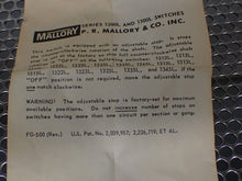 Load image into Gallery viewer, Mallory 1323L Series 1200L & 1300L Rotary Switch New No Box See All Pictures