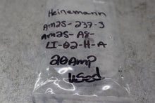 Load image into Gallery viewer, Heinemann AM2S-237-3 AM2S-AB-L1-02-M-A 20A Circuit Breaker 250V 50/60Hz Used