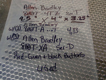 Load image into Gallery viewer, Allen Bradley 800T-4TZ Ser T Enclosure W/ (3) 800T-A... Ser T Pushbuttons Used
