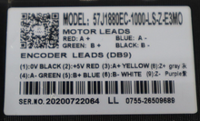 Load image into Gallery viewer, 57J1880EC-1000-LS-Z-E3MO Motor W/ NICLAS PLF60-10 Gearhead Used With Warranty