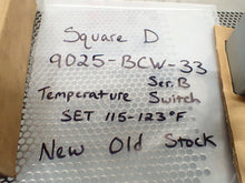 Load image into Gallery viewer, Square D 9025-BCW-33 Ser B Temperature Switch Set 115-123F New Old Stock