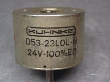 Load image into Gallery viewer, KUHNKE (1) D53-23L0L-N & (1) D53-23L0L-DS951-N Rotary Solenoids 24V 100% ED Used