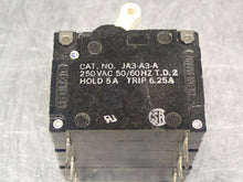 Load image into Gallery viewer, Heinemann JA3-A3-A 5A 250VAC Circuit Breakers New Old Stock (Lot of 4)