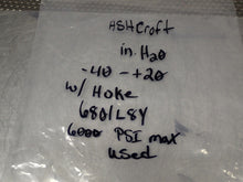 Load image into Gallery viewer, HOKE 6801L8Y Gauge Valve & 238A520-01 Pressure Gauge 0-40 0-20 H2O" Used