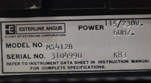 Load image into Gallery viewer, ESTERLINE ANGUS MS412B 115/230V 60Hz Chart Recorder Used With Warranty See Pics