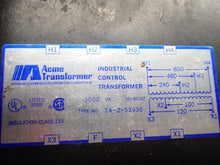 Load image into Gallery viewer, ACME TA-2-53930 Industrial Control Transformer 3000VA 50/60Hz New Old Stock