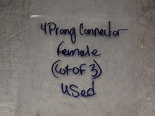 Load image into Gallery viewer, 4-Position Female Connectors Used With Warranty (Lot of 3)