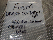 Load image into Gallery viewer, Festo DFM-16-125-B-PPV-A-GF Pneumatic Cylinder & (2) MK5101 Sensors Used
