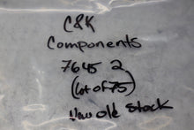 Load image into Gallery viewer, C&K Components 7645 2 7227 1 Switch Accessories New Old Sock (Lot of 75)