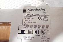 Load image into Gallery viewer, Allen Bradley 100-C30Z*00 Ser C Contactor 55A 600VAC 24VDC Coil Used W/ Warranty